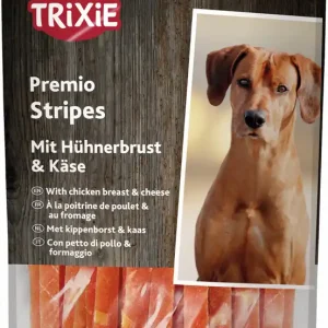 Letzte Chance Sparpaket 2 x 100 g Trixie Premio Cheese Chicken Stripes mit Hühnchen und Käse Hunde Snack
